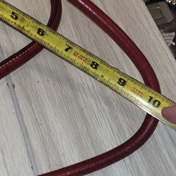 Vtg Y2K 90s Red Wilsons Leather Shoulder Bag Purse - Picture 9 of 10